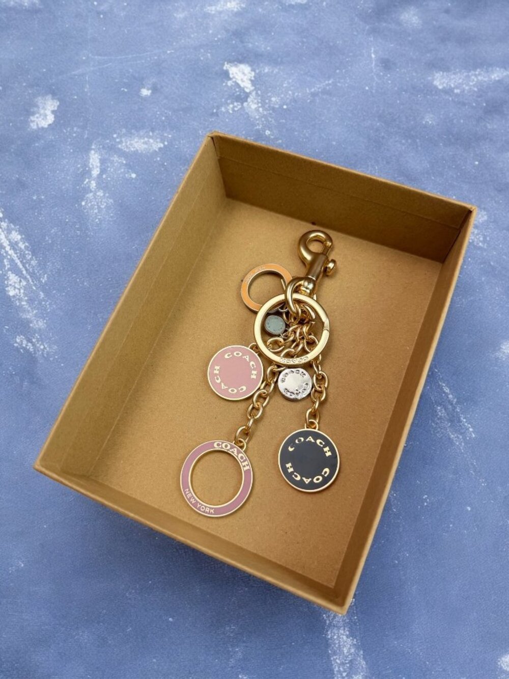 🌸Coach Gold and Navy Keychain - Picture 5 of 8